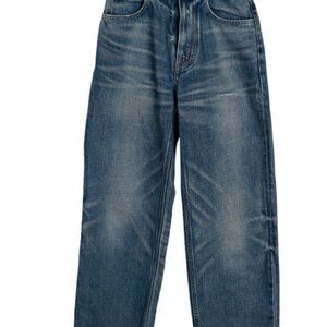 Celine Blue Straight Leg Jeans with Vintage Fading